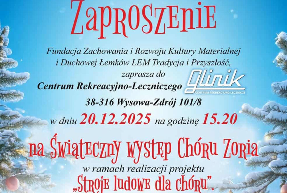 Świąteczny występ Chóru Zoria