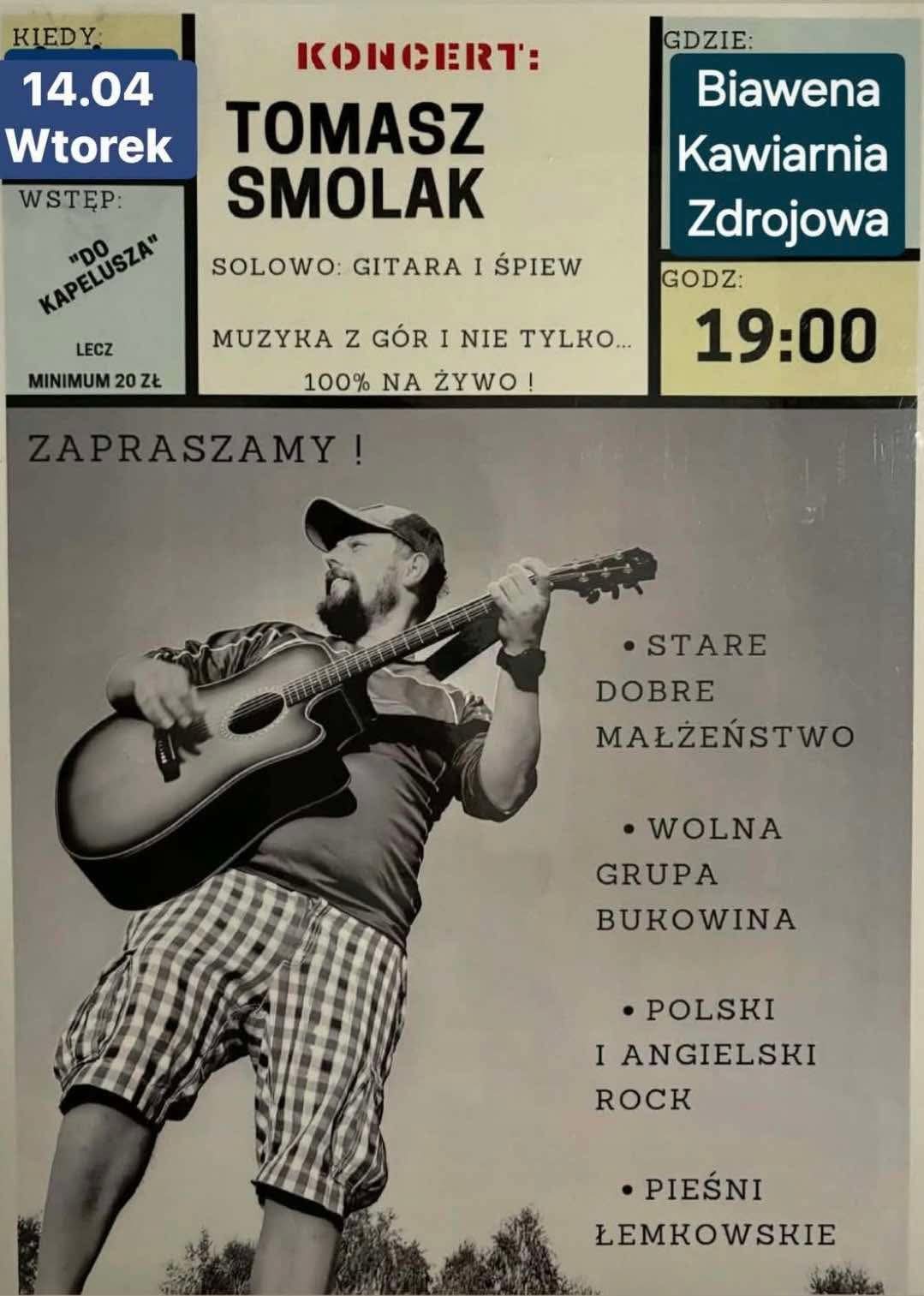 Koncert Tomasz Smolak