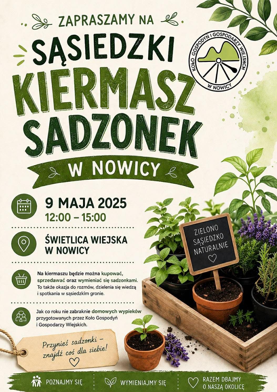 Sąsiedzki Kiermasz sadzonek w Nowicy