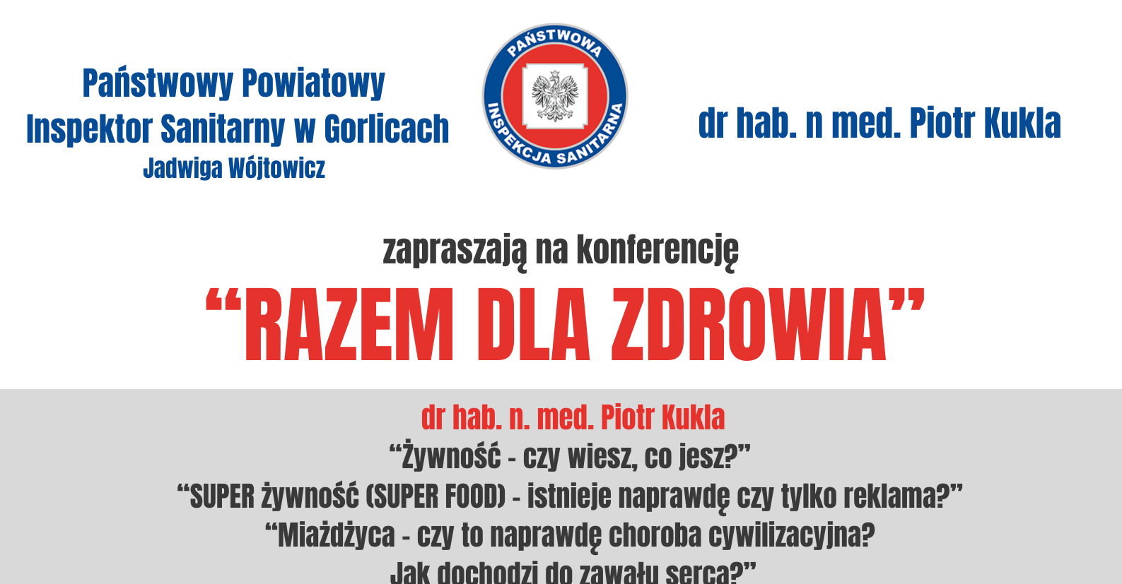 Razem dla zdrowia- Konferencja